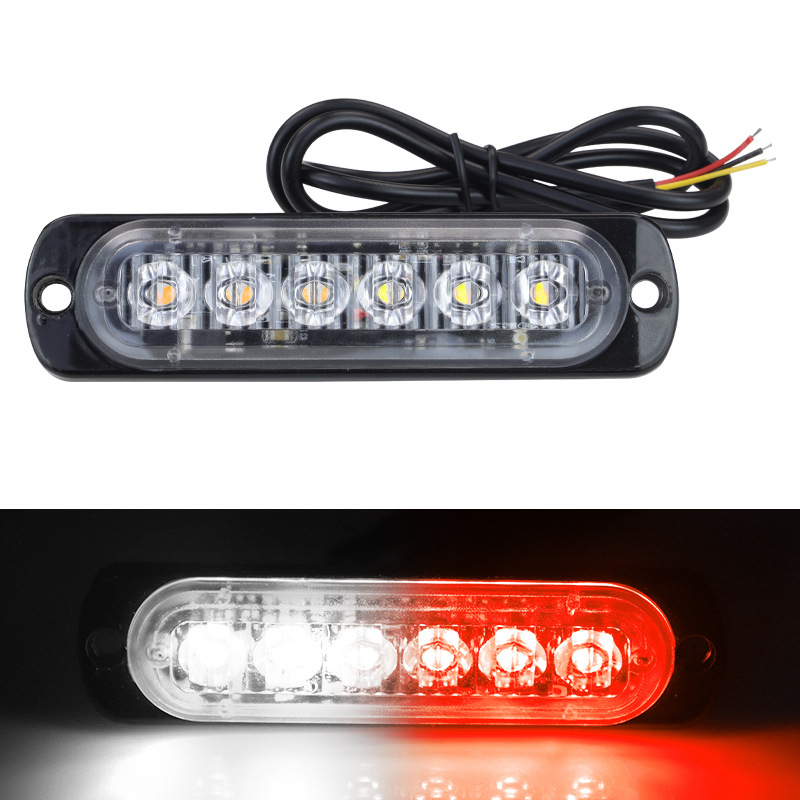 YXS LED brīdinājuma strobo gaisma kravas automašīnām un motocikliem, alumīnija korpuss, 12–24V, 20W