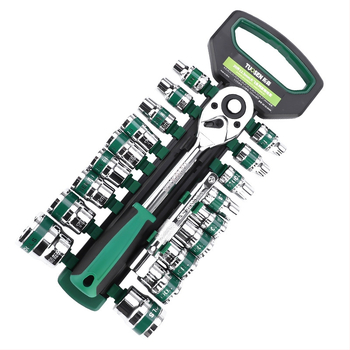 Комплект накрайници за гаечен ключ с огледално покритие, 12/14/20 части, високовъглеродна стомана, за домашна употреба и ремонти на машини