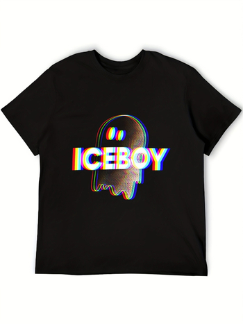 Vīriešu T-krekls ar burta drukas motīvu, retro stilā, 100% kokvilna, īsi piedurknes, apaļa kakla