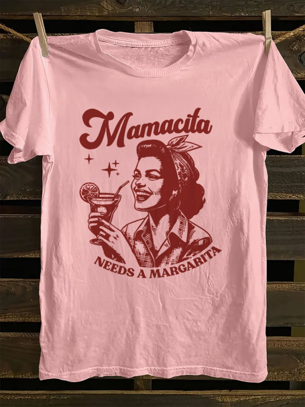 Kokvilnas T-krekls ar īsām piedurknēm, apaļā kakla izgriezums, burtiem drukāts motīvs literāri retro stilā, pavasaris 2025