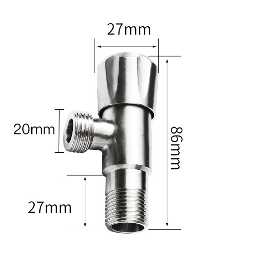 WC kutni ventil • 304 nehrđajući čelik • ručna ugradnja • radni tlak 5-15 • masa 0,188 kg