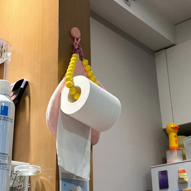 Πλαστικός φορέας ρολού χαρτιού, πολυχρηστικός με μοντέρνο μινιμαλιστικό σχεδιασμό, μοντέλο 551691, κατάλληλος για μπάνιο, σαλόνι και αυτοκίνητο