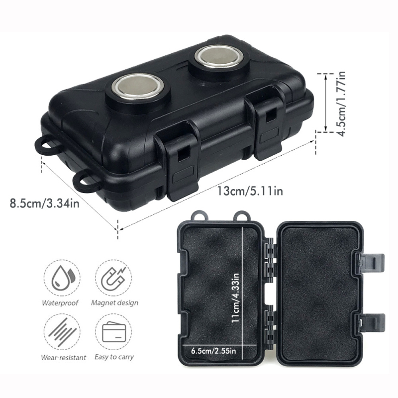 Cutie magnetică de depozitare - cutie de unelte portabilă pentru exterior, camping, ABS