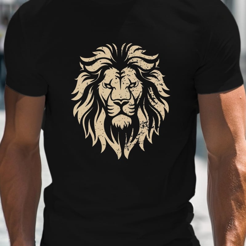 Vīriešu T-krekls ar režģa rakstu, kokvilna, apaļš kakls, īsi piedurknes