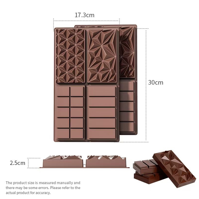 Forma de ciocolată Yonghao – dreptunghiulară, silicon alimentar, 87 g, pentru coacere