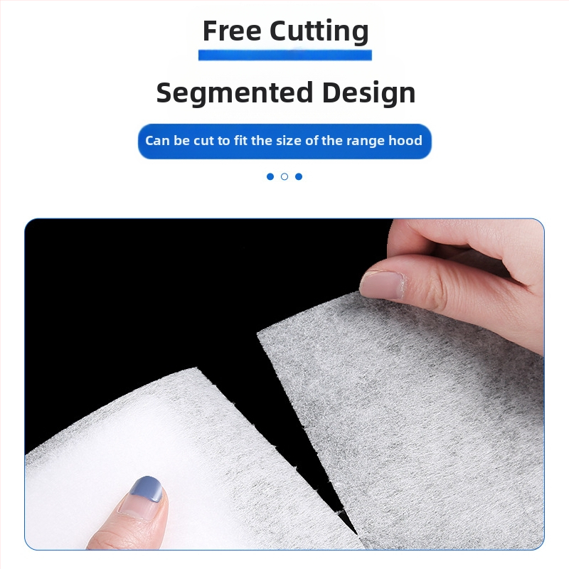 Хартия за абсорбиране на мазнини за аспиратор — еднократна, сегментирана, подсилена, нетъкан текстил (Yiwu)