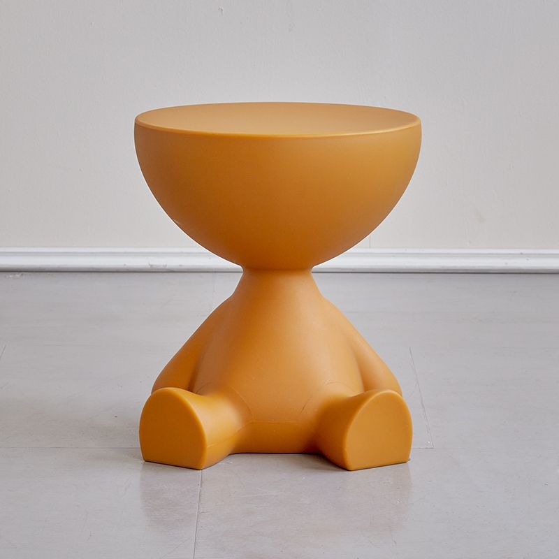 Маса за кафе с минималистичен северноевропейски дизайн, пластмасова основа, дървена рамка и мраморна горна повърхност, мултифункционална за дневната.