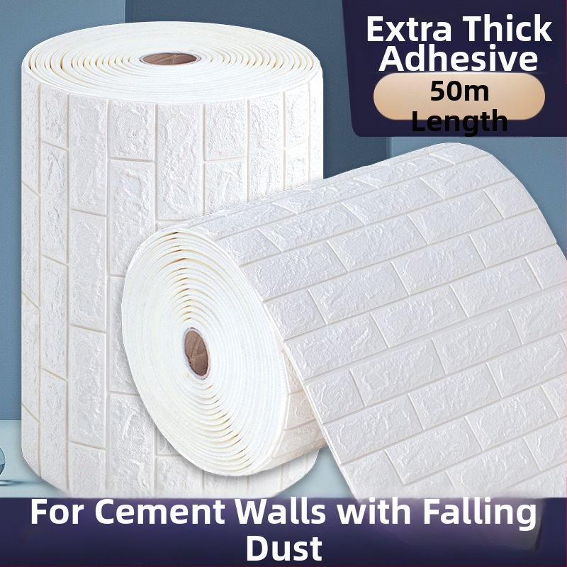 Самозалепващи стенни плочки от пенополистирол за влагозащита и водоустойчивост на бетонни стени (материал: пенополистирол; водоустойчиви; влагозащитени; самозалепващи; подходящи за бетонни стени)