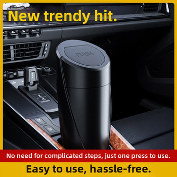 Κάδος απορριμμάτων αυτοκινήτου και μίνι κάδο αποθήκευσης κεντρικής κονσόλας, ABS, 1000 cm³, αδιάβροχος, ανθεκτικός σε κραδασμούς, προσαρμόσιμος