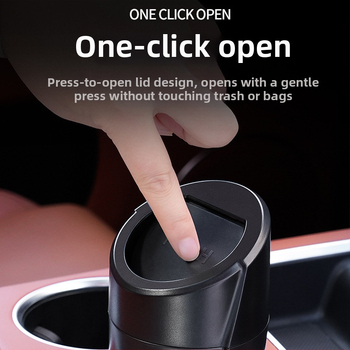 Κάδος απορριμμάτων αυτοκινήτου και μίνι κάδο αποθήκευσης κεντρικής κονσόλας, ABS, 1000 cm³, αδιάβροχος, ανθεκτικός σε κραδασμούς, προσαρμόσιμος