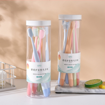 Rokas zobu birste ar cilindrisku dizainu, mīkstās sariņas, modelis R0722, priekš pieaugušajiem