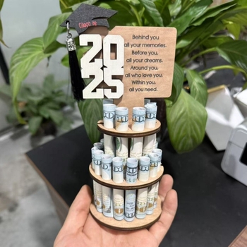 Портфейл с двоен клип за банкноти, модерен минимализъм, дървена конструкция