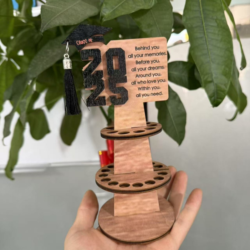 Портфейл с двоен клип за банкноти, модерен минимализъм, дървена конструкция