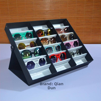 Brilles demonstrācijas kaste, daudzfunkcionāls plaukts ar divslāņu dizainu, ceļojumu palete, liela ietilpība — Qian Hoarding