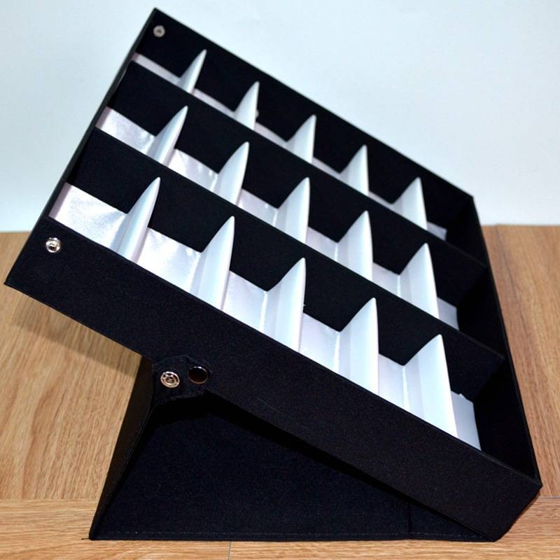 Brilles demonstrācijas kaste, daudzfunkcionāls plaukts ar divslāņu dizainu, ceļojumu palete, liela ietilpība — Qian Hoarding