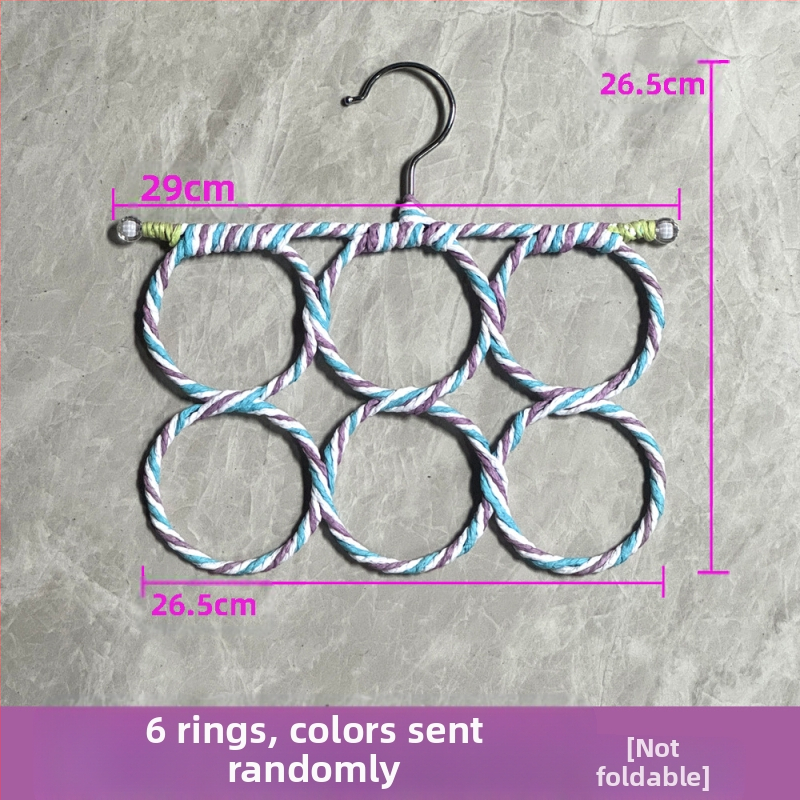 Стойка за шалове с 6 пръстена, вътрешна закачалка за дрехи, хартиено ратаново плетено катерещо гнездо за птици