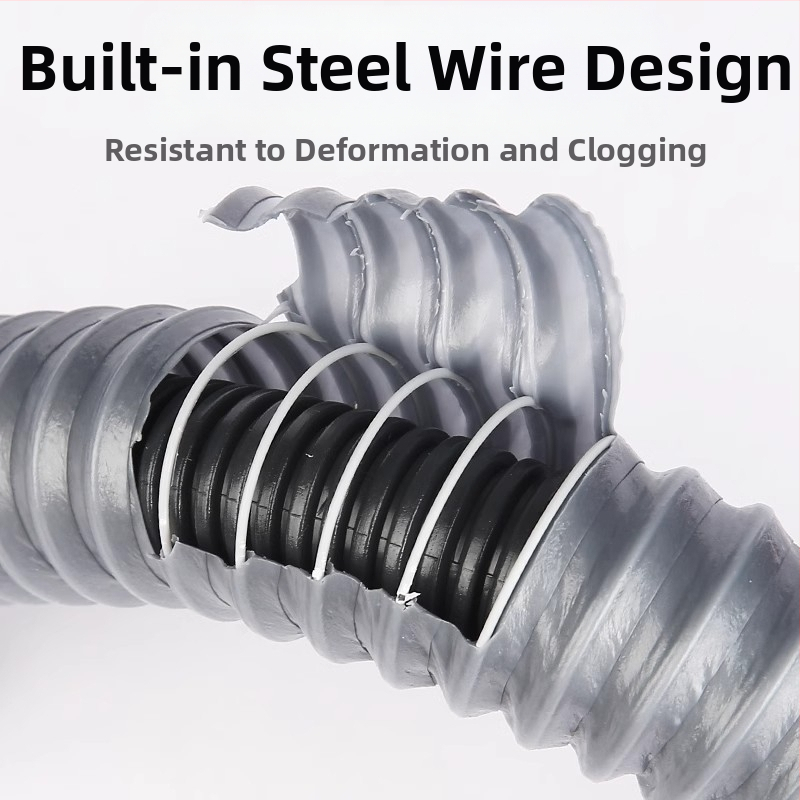 Win the bully Комплект дренаж за кухненска мивка с двойно корито – модел 10126, 304 неръждаема стомана + ABS пластмаса, модерен минималистичен стил