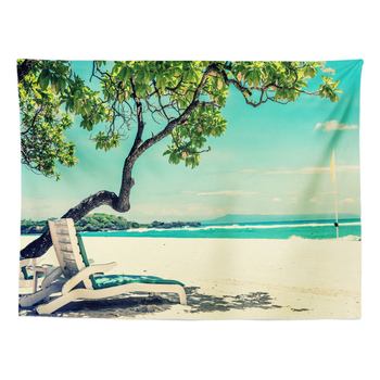 Κέντημα τοίχου με θεματικό καλοκαιρινό θαλάσσιο μοτίβο — 100% πολυεστέρας, ορθογώνιο σχήμα, ψηφιακή μεταφορά θερμότητας, προσαρμόζεται στην εικόνα σας