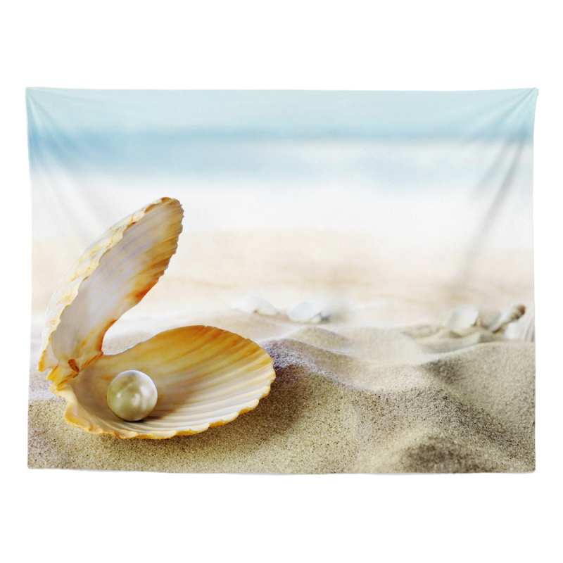 Κέντημα τοίχου με θεματικό καλοκαιρινό θαλάσσιο μοτίβο — 100% πολυεστέρας, ορθογώνιο σχήμα, ψηφιακή μεταφορά θερμότητας, προσαρμόζεται στην εικόνα σας