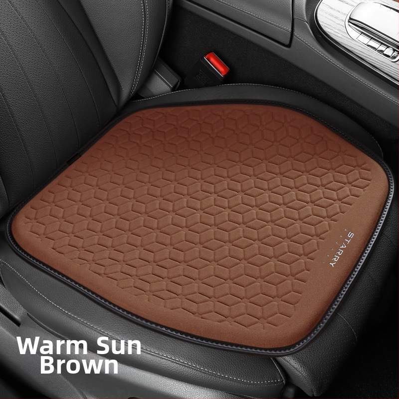 Μαξιλάρι καθίσματος αυτοκινήτου από σουέτ με γέλη κυψελοειδούς δομής – ένα κομμάτι, επιφάνεια από δέρμα, γέμισμα από συνθετικές ίνες, κατάλληλο για όλες τις εποχές