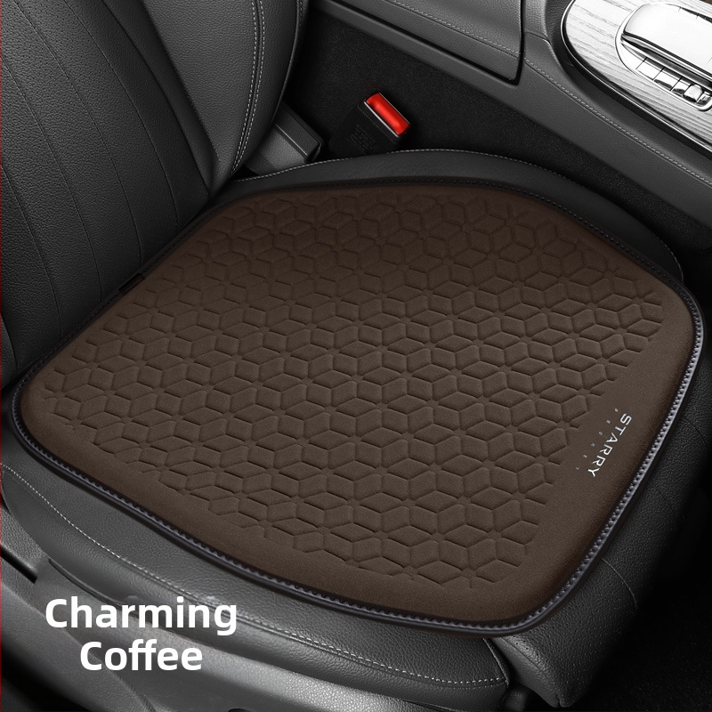 Μαξιλάρι καθίσματος αυτοκινήτου από σουέτ με γέλη κυψελοειδούς δομής – ένα κομμάτι, επιφάνεια από δέρμα, γέμισμα από συνθετικές ίνες, κατάλληλο για όλες τις εποχές