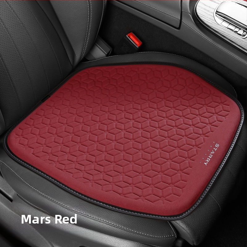 Μαξιλάρι καθίσματος αυτοκινήτου από σουέτ με γέλη κυψελοειδούς δομής – ένα κομμάτι, επιφάνεια από δέρμα, γέμισμα από συνθετικές ίνες, κατάλληλο για όλες τις εποχές