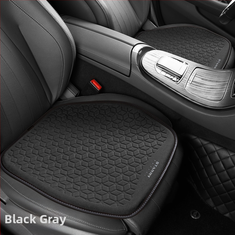 Μαξιλάρι καθίσματος αυτοκινήτου από σουέτ με γέλη κυψελοειδούς δομής – ένα κομμάτι, επιφάνεια από δέρμα, γέμισμα από συνθετικές ίνες, κατάλληλο για όλες τις εποχές