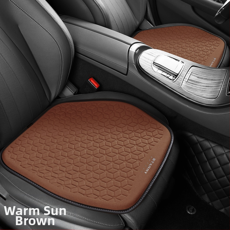 Μαξιλάρι καθίσματος αυτοκινήτου από σουέτ με γέλη κυψελοειδούς δομής – ένα κομμάτι, επιφάνεια από δέρμα, γέμισμα από συνθετικές ίνες, κατάλληλο για όλες τις εποχές