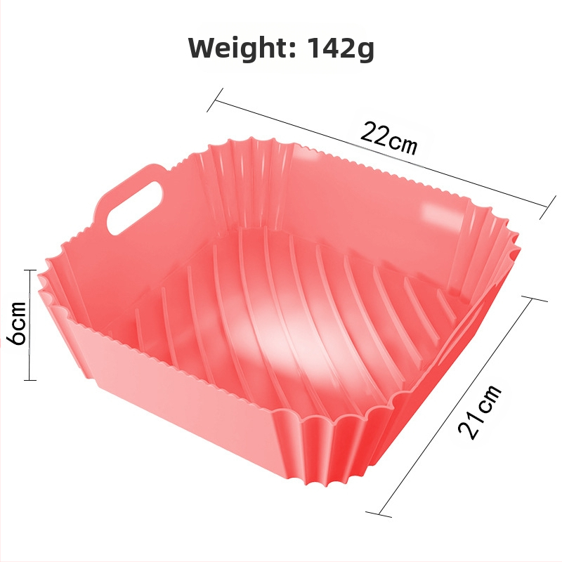 Xinxin въздушен фритюрник силиконова тава за печене, квадратна вътрешна огледална повърхност, хранителен силикон