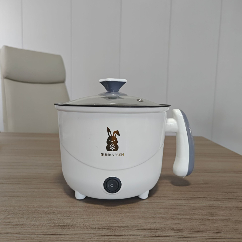 Електрическа мултифункционална готварска тенджера, 600W; пара, пържене, готвене, задушаване, горещо готвене; подходяща за 1–2 порции; вътрешен съд от неръждаема стомана; 110V