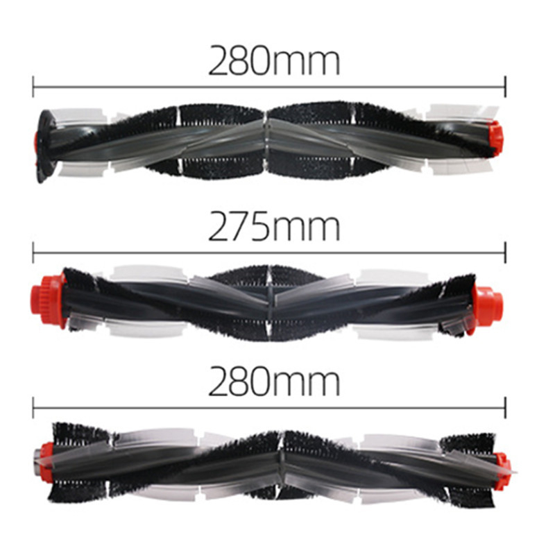 Neato BV/D/XV sērijas robota putekļsūcēja piederumi — rullīša birste, sānu birste un filtrēšanas siets; piemērots platībām virs 150 m²; trīs vienību komplekts
