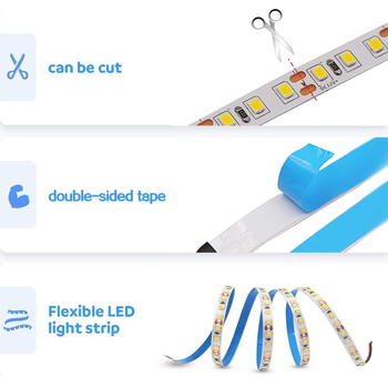 RGB LED лента 12V, 2835 SMD, 60–120 LED/м, димируема, 4–9 W/м