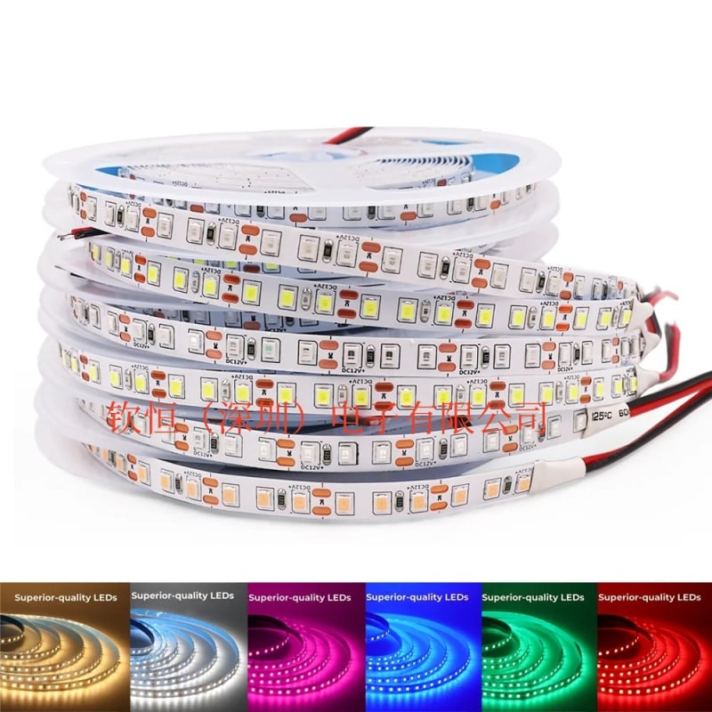 RGB LED лента 12V, 2835 SMD, 60–120 LED/м, димируема, 4–9 W/м