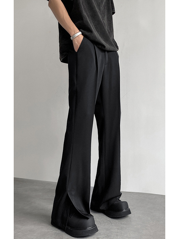 Biznesa formalitātei bikses ar taisnu piegriezumu, 95% poliester, pavasaris–rudens, vīriešiem