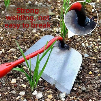 Πλήρως ατσάλινη σκαπάνη κήπου για ζιζανίσματα, με ενισχυμένη κεφαλή, για οικιακή και γεωργική χρήση