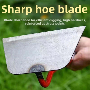 Πλήρως ατσάλινη σκαπάνη κήπου για ζιζανίσματα, με ενισχυμένη κεφαλή, για οικιακή και γεωργική χρήση