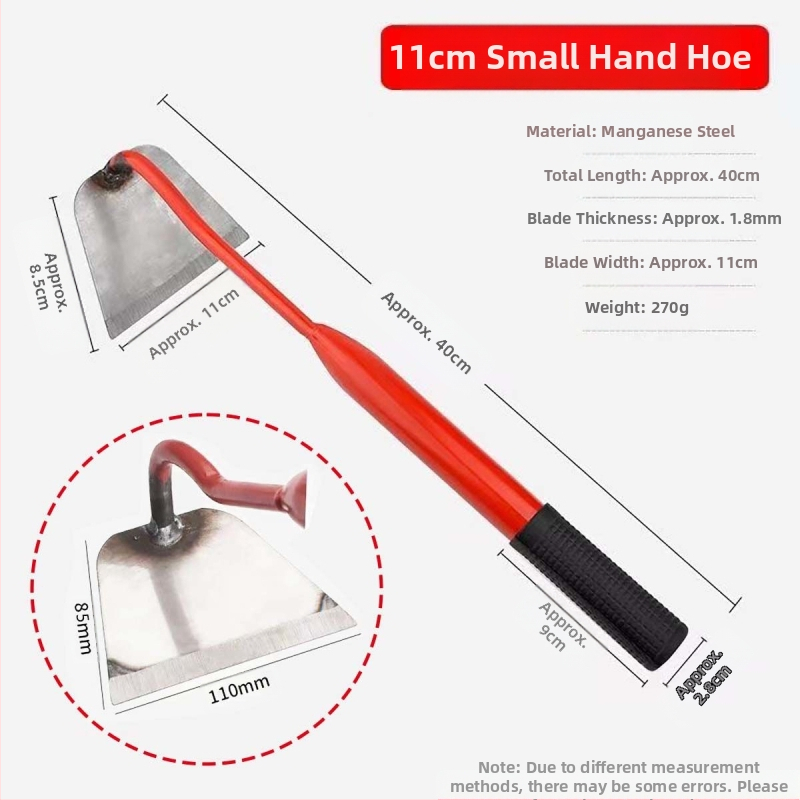 Πλήρως ατσάλινη σκαπάνη κήπου για ζιζανίσματα, με ενισχυμένη κεφαλή, για οικιακή και γεωργική χρήση