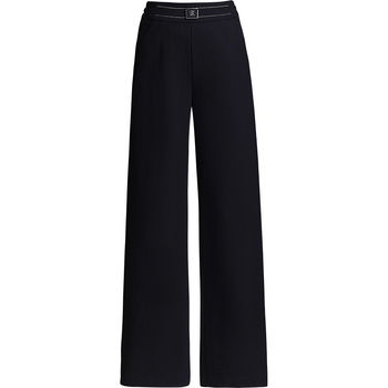 Γυναικείες χαλαρές παντελόνες με ψηλή μέση - παχύς πολυεστέρας (90-95%), μικροελαστικότητα, καθημερινό στυλ μετακινήσεων