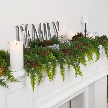 Rattan dekoratīvā liana, Cat Tail Vine sērija, roku darbs, ar mīkstu līmi, zīmols Flowers are like brocade