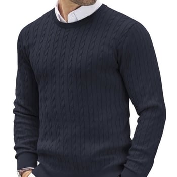 Pulover bărbați din amestec mohair, guler înalt, mâneci lungi, croială lejeră