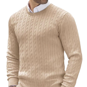 Pulover bărbați din amestec mohair, guler înalt, mâneci lungi, croială lejeră