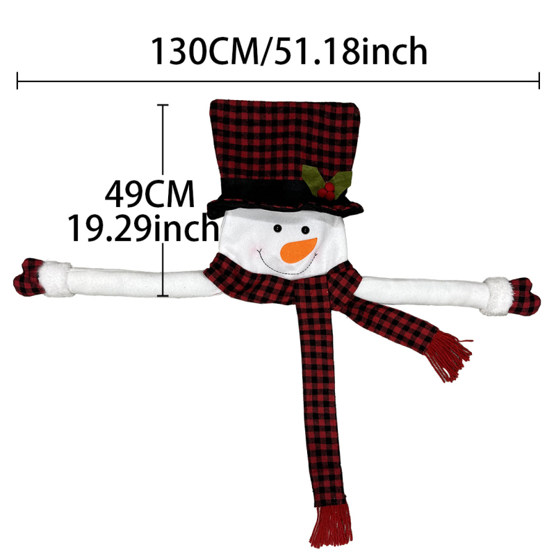 Фигура на снежен човек за върха на коледна елха, украса за дом и хотел, материал: плат (SN2528 • Shengnuo • Creative Trend • Christmas)