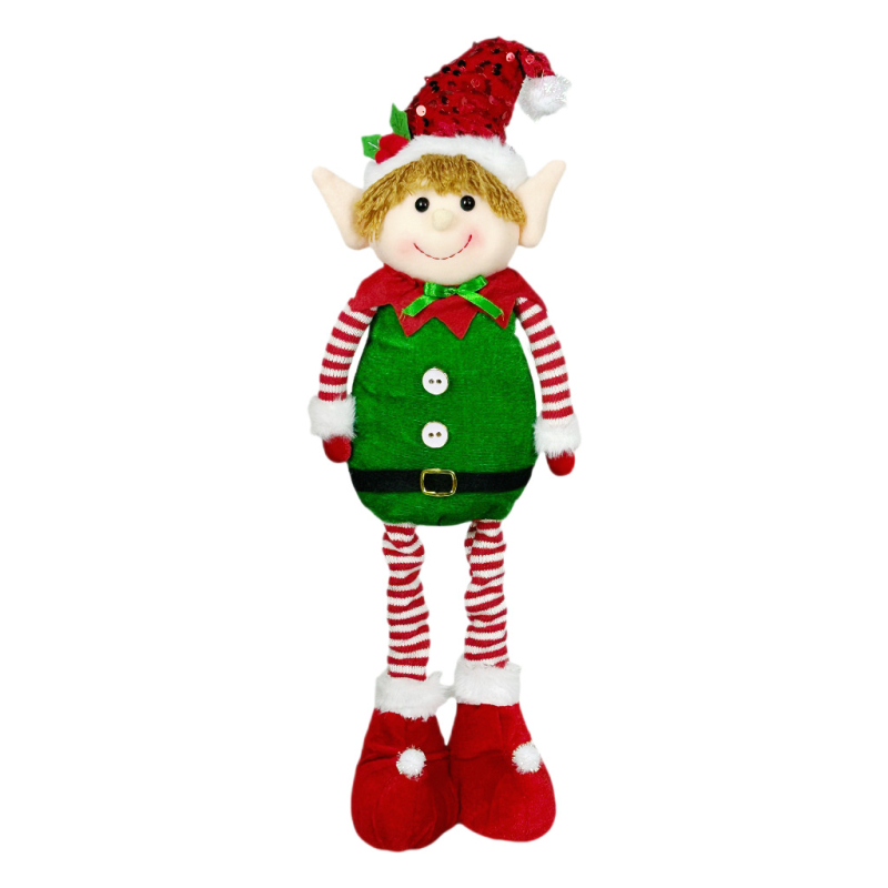 Ελαστικό ξωτικό κούκλα – Χριστουγεννιάτικο χειροποίητο διακοσμητικό, πολυεστέρας, Κλασικό ευρωπαϊκό-αμερικανικό στυλ