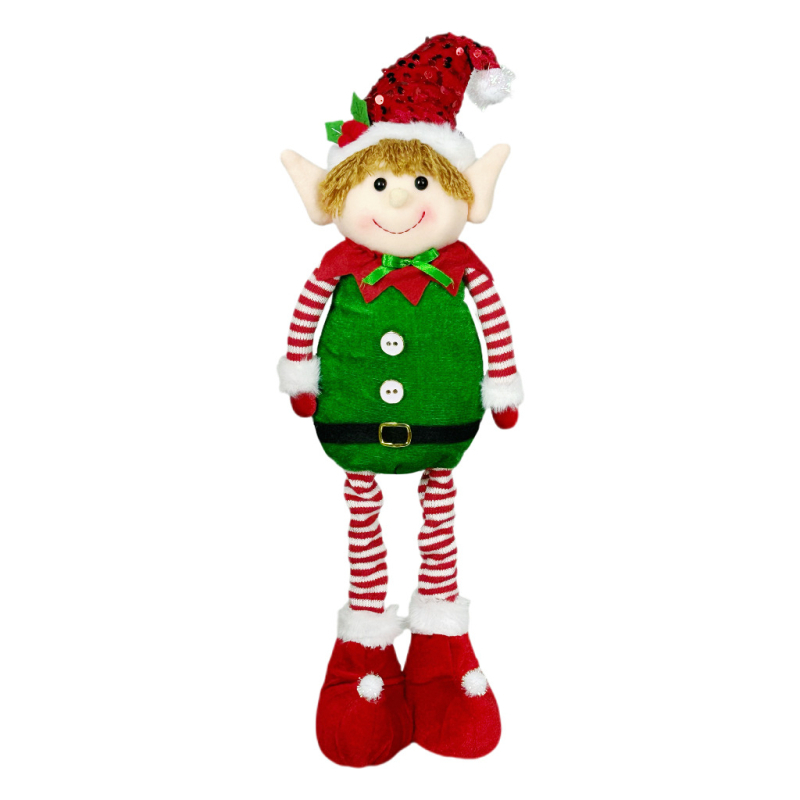 Ελαστικό ξωτικό κούκλα – Χριστουγεννιάτικο χειροποίητο διακοσμητικό, πολυεστέρας, Κλασικό ευρωπαϊκό-αμερικανικό στυλ