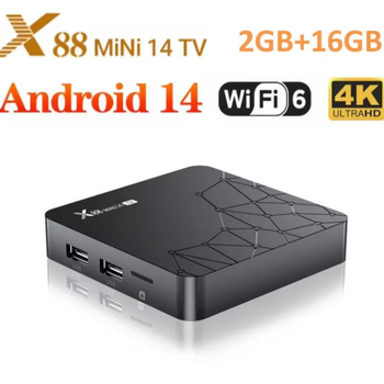 TV Box με Android 14, RK3518 Quad-Core, 4K 3840x2160, 2GB RAM, εσωτερική μνήμη flash