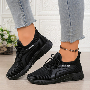 Pantofi sport casual pentru femei, partea superioară PU, model camuflaj, vârf rotund, ușori și respirabili, șireturi în față