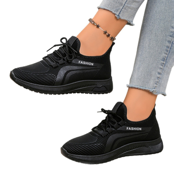 Pantofi sport casual pentru femei, partea superioară PU, model camuflaj, vârf rotund, ușori și respirabili, șireturi în față