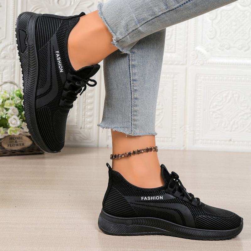 Pantofi sport casual pentru femei, partea superioară PU, model camuflaj, vârf rotund, ușori și respirabili, șireturi în față