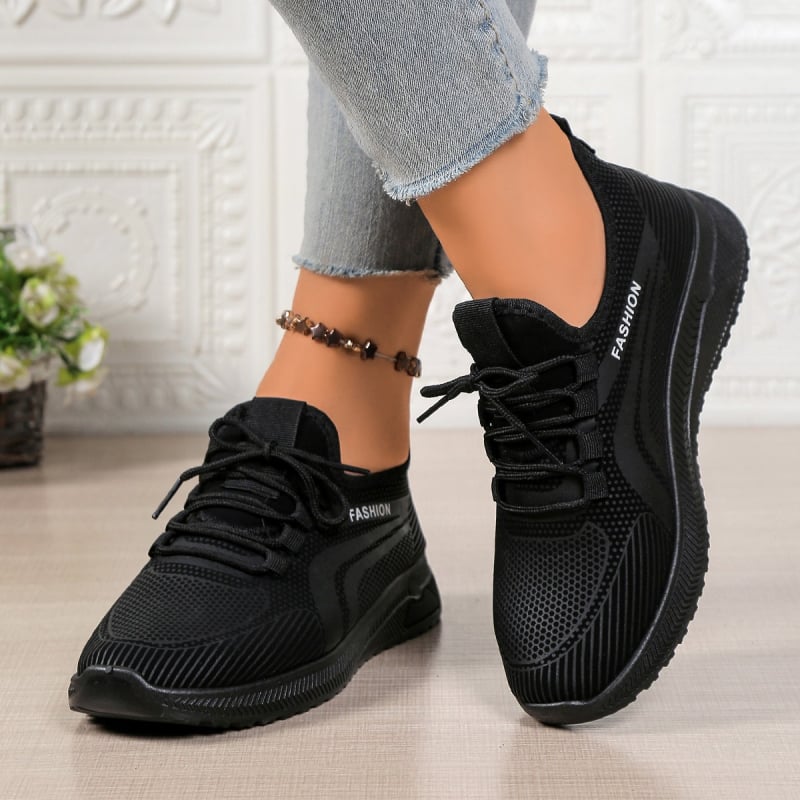 Pantofi sport casual pentru femei, partea superioară PU, model camuflaj, vârf rotund, ușori și respirabili, șireturi în față