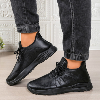 Pantofi sport casual pentru femei, cu partea superioară din PU, vârf rotund, închidere slip-on, toc mic 1–3 cm